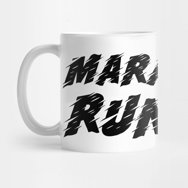 Marathon Runner Half Full 13.1 26.2 10k 5k Run Race by charlescheshire